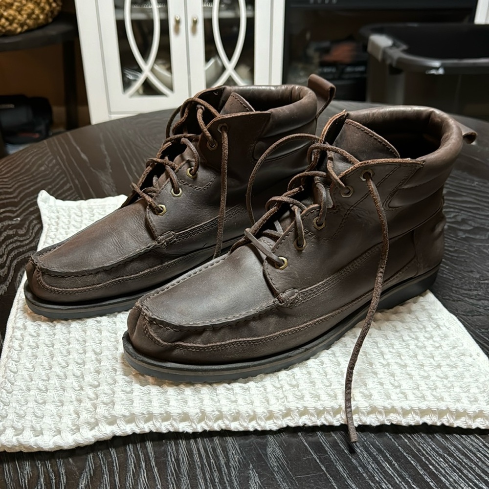 G.H. Bass & Co. Leather Lug Boot - Size 12